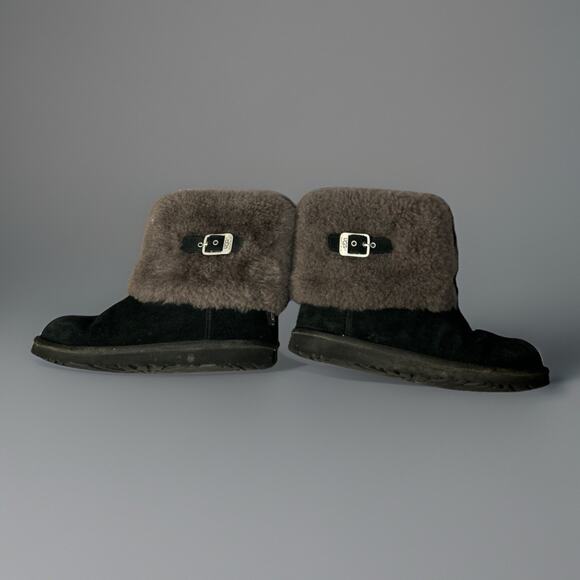 UGG Ellee Marylin Women Shearling Cuff Black 1001672 Shoes/Boots Size 6 - Picture 7 of 11